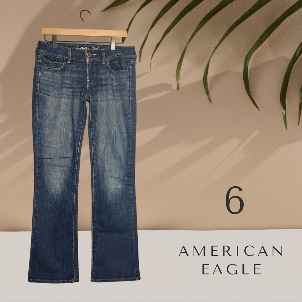 America Eagle Slim Boot Stretch Jeans Size 6